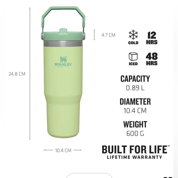 Stanley Mint Green Travel Mug - Picture 2 of 5